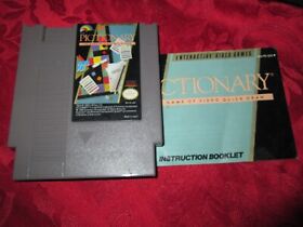 Pictionary NES Nintendo Game Cartridge W/ Manual And Sleeve