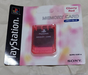PlayStation One 1 PS1 Genuine Memory Card Cherry red SCPH-1020 BrandNew Unopened