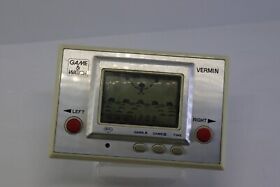 Nintendo Game & Watch Silver Series Vermin MT-03 Made in Japan Great Cond.
