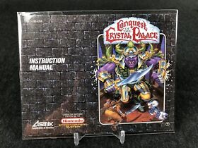 Conquest of the Crystal Palace Nintendo NES Manual Only - Very Good - SAFE SHIP!