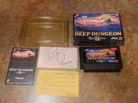 Famicom DEEP DUNGEON CIB Box and with an instructions Japan TESTED