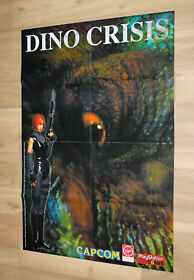  Póster raro de Dino Crisis 56x80 cm Playstation 1 2 Dreamcast Xbox PS1 Capcom 1999 