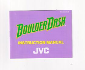 Boulder Dash - Authentic Nintendo NES Manual Instruction Booklet