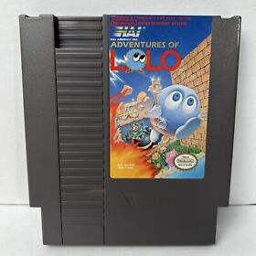 Adventures of Lolo (Nintendo NES, 1989) Cartridge w/ POSTER - Authentic - TESTED