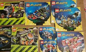 LEGO 8079 8061 8060  8056 8057- Atlantis - INSTRUCTION MANUALS ONLY + more lot 
