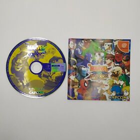 Marvel vs. Capcom: Clash of Super Heroes (Sega Dreamcast, 1999) Disc and Manual