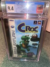 Croc: Legend of the Gobbos :  CGC 9.4 B - Sega Saturn Disc Sealed WATA VGA