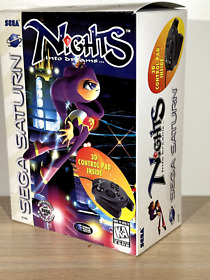 Sega Saturn Nights Into Dreams-CIB with 3D Control Pad, CD, Manual-Works Great!