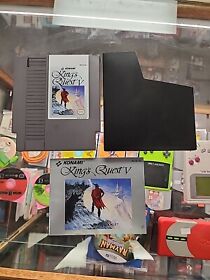 King's Quest V - Authentic Nintendo NES Game + Instruction Booklet - Manual