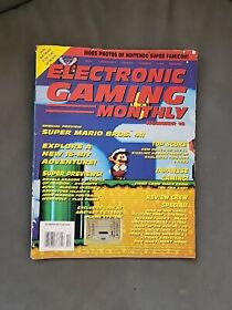 Electronic Gaming Montly #16 - EGM  1990 - Super Mario Bros 4 SNES NES Nov. 1990