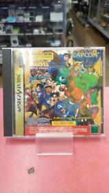 Capcom Marvel Super Heroes Vs Street Fighter Sega Saturn Software SS NTSC-J