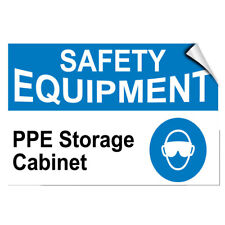 Safety Equipment Ppe Storage Cabinet Business LABEL DECAL STICKER