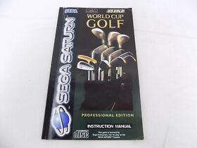 Sega Saturn World Cup Golf Professional Edition Instruction Manual Only