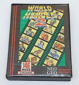 World Heroes 2 - SNK Neo Geo AES English Red Stripe - No Manual