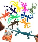 UpBrands 48 Pack Stretchy Lizards Toys 3 Inches Bulk Set, 8 Glitter Colors