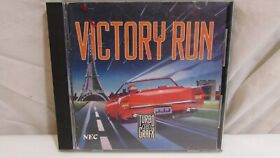 TURBO GRAFX 16 VICTORY RUN COMPLETE HUCARD GAME WITH BOOKLET ~