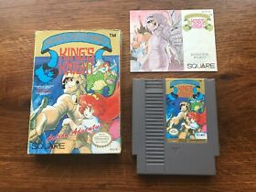 King's Knight COMPLETE game w/ Box Nintendo NES - TESTED 