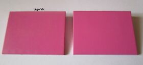 LEGO 4515x2 Belville Slope 10 6x8 Dark Pink 5840 Garden MOC Pink Roof