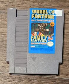 Wheel of Fortune Family Edition Nintendo Vintage Game plus NES sleeve