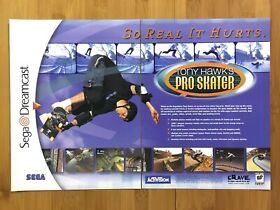Tony Hawk's Pro Skater Dreamcast PS1 N64 1999 Vintage Print Ad/Poster Official