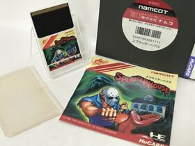 NEC PC Engine Splatterhouse Namco Japan JP Hu card Beat 'em up Game NTSC-J