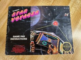 Star Voyager Nintendo NES Manual Instruction Booklet Acclaim