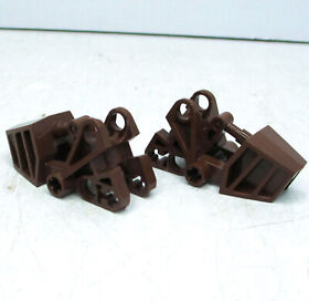 Lego 32475 Bionicle Foot Ball Joint Socket Rounded Tops Brown 8531 8568 Pohatu