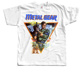 Metal Gear Snake's Revenge Nes T shirt White Arcade Famicom NINTENDO