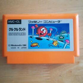 FC Clu Clu Land Famicom NES Nintendo Cartridge