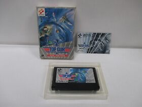 NES -- TOP GUN Dual Fighters -- Box. Famicom, JAPAN Game. 10646