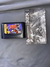 Cosmic Carnage Manual And Cartridge only (Sega 32X, 1994) TESTED & WORKING