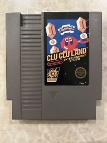 Clu Clu Land (Nintendo System, 1985) NES Authentic 5-Screw Cartridge Only Tested
