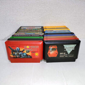 Nintendo Famicom Cartridges Lot of 22 Xevious Bomber Dragon Ball Gradius Japan