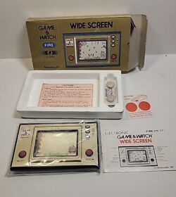 RARE NINTENDO GAME AND WATCH FIRE  NEW IN BOX COMPLETE 
