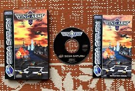 SEGA SATURN WING ARMS DISC BOXED WITH INSTRUCTIONS