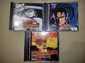 Samurai Spirits (Neo Geo CD) 3 games bundle, Japanese, good condition, original