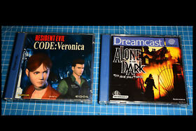 Sega Dreamcast Resident Evil Code Veronica & Alone in the Dark PAL komplett