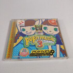 Japanese Pop'n Music 3 Append Disc SEGA Dreamcast DC Japan Import US Seller CIB