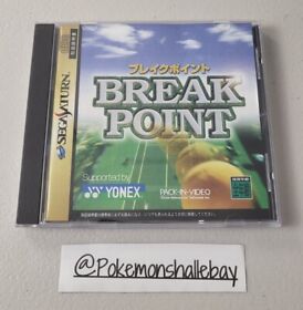 Break Point Tennis - SEGA Saturn Game *NTSC-J - W/ Manual - Mint Disc*