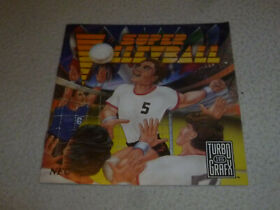 TURBOGRAFX 16 INSTRUCTION MANUAL ONLY SUPER VOLLEYBALL TURBO GRAFX NEC EXPRESS 