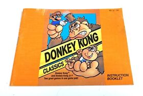 Donkey Kong Classics (NES, 1988) Instruction Manual Only