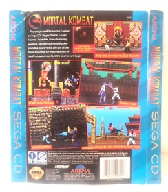 Mortal Kombat Authentic Sega CD Back Cover Art Only Rear Artwork OEM PLEASE READ