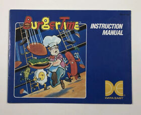 Burgertime Nintendo NES Manual - Yellow Seal - Fast Free Shipping