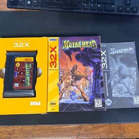Metal Head (Sega 32X, 1995) - Complete with Box, Game, and Manual! Tested! Exell