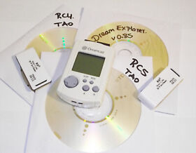 1x Dreamcast White VMU HKT-7000, Dreamshell Disk Pack, Dream-Explorer + USB Adap