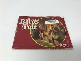 BARD'S TALE - Nintendo Nes - manual only - Damaged - cover unattached