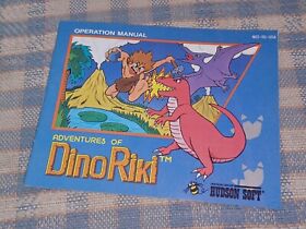 Adventures of Dino Riki Nintendo NES-SG-USA Game Cartridge OPERATION MANUAL ONLY