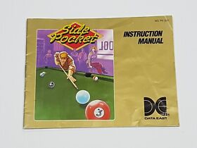 Side Pocket Authentic Original NES Nintendo Manual Only