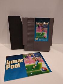 Lunar Pool PAL-A Nintendo NES Game Cartridge with booklet - Tested & Working