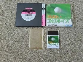 Masaya Ganbare Golf Boys NEC PC Engine Hu-card Used Japanese Retro Game from JPN